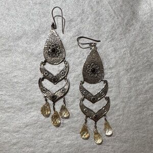 Elegant Fabindia 92.5 Silver Dangle Earrings